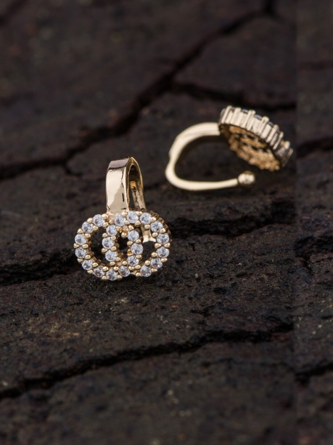

Alankruthi Set of 2 Gold-Toned CZ AD Nosepin