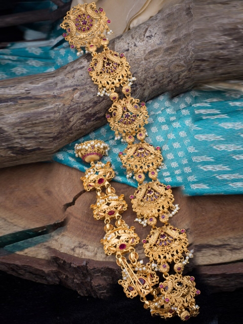 

Alankruthi Women Gold-Toned Stone Studded Choti