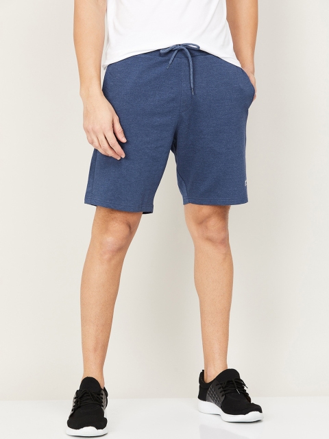 

Fame Forever by Lifestyle Men Blue Solid Cotton Mid-Rise Shorts