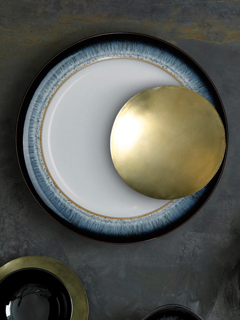 

Denby White & Blue Handcrafted Printed Ceramic Glossy Plates