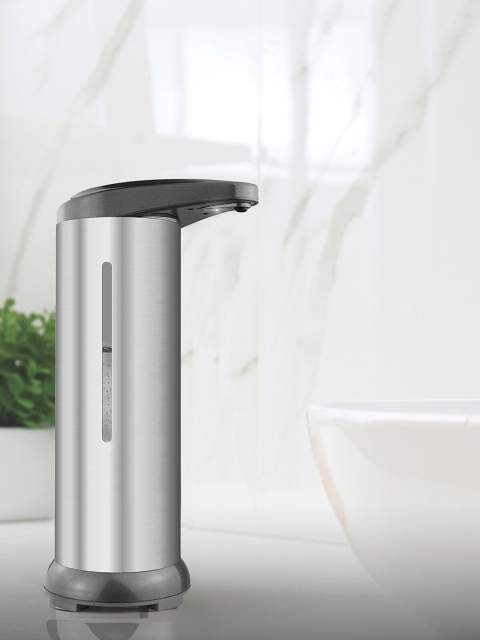 

OBSESSIONS Metallic & Grey Solid Volaris Soap Dispenser