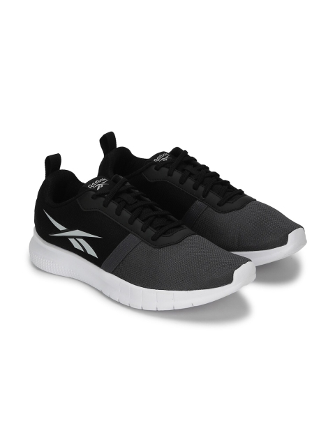 

Reebok Men Grey & Black Textile Running Non-Marking Shoes