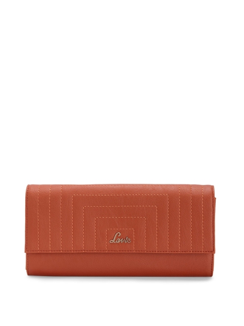 

Lavie Women Orange PU Two Fold Wallet