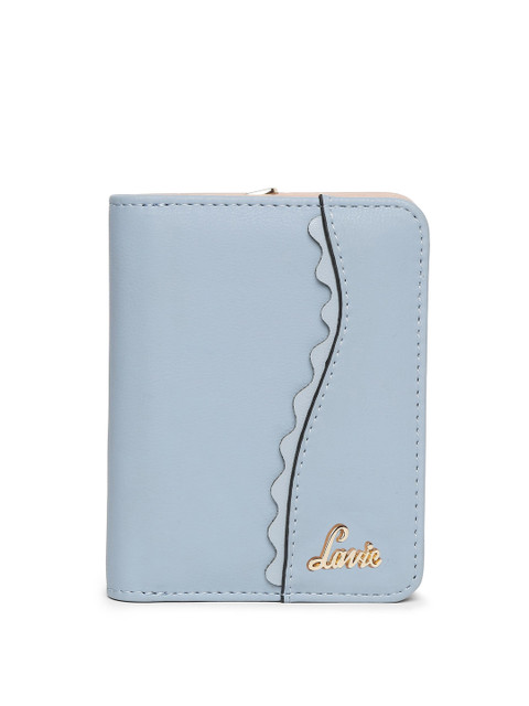 

Lavie Women Blue PU Zip Around Wallet