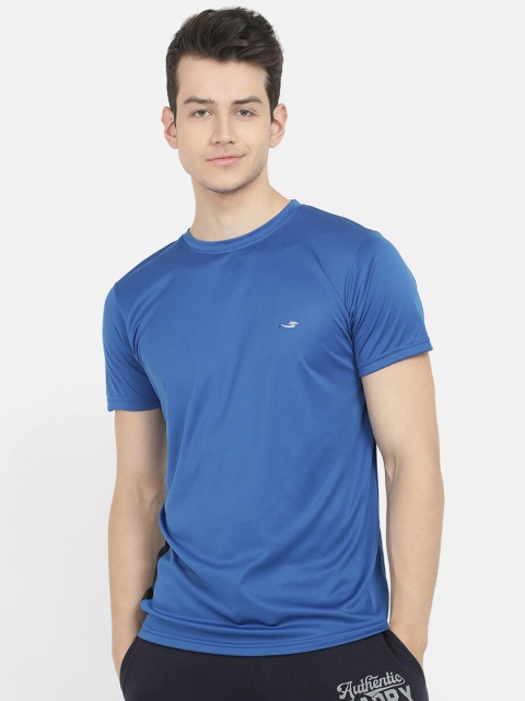 

V2 Value & Variety Men Blue Regular Fit Solid Round Neck T-shirt