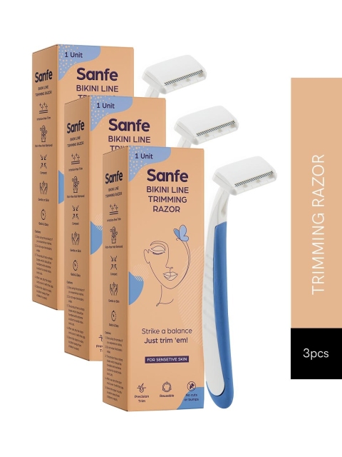 

Sanfe Pack of 3 Bikini Line Trimming Razor, Coral