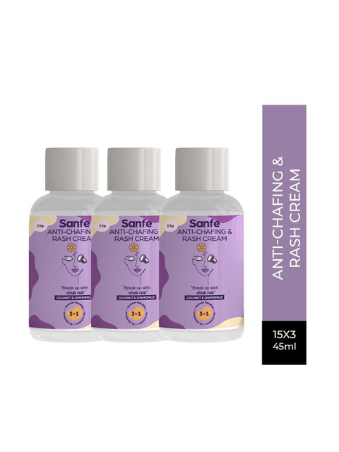 

Sanfe Anti Chafing & Rash Cream -Pack of 3, Coral