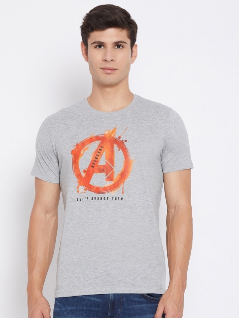

Marvel by Wear Your Mind Men Grey Avengers Printed T-shirt