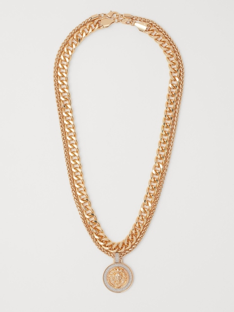 

H&M Women Pack Of 2 Gold-Toned Necklace