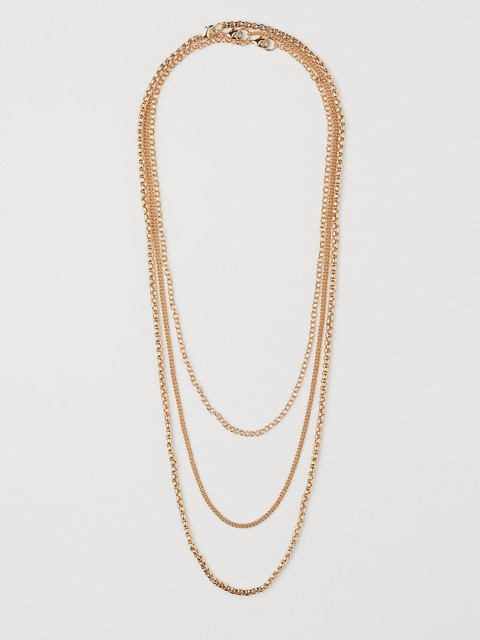 

H&M Women Pack Of 3 Gold-Toned Necklace