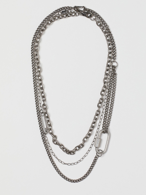 

H&M Women Pack Of 3 Silver-Toned Necklace