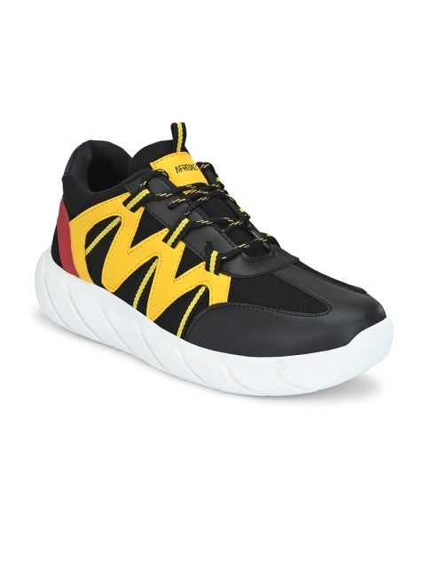 

AfroJack Men Black Running Shoes