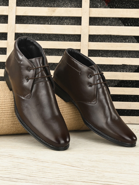 

Eego Italy Men Brown Genuine Leather Formal Boots