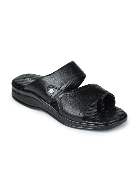 

Liberty Men Black Rubber Slip-On Flip Flops