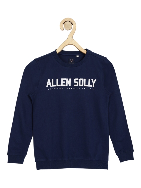 

Allen Solly Junior Boys Navy Blue Printed Cotton Sweatshirt