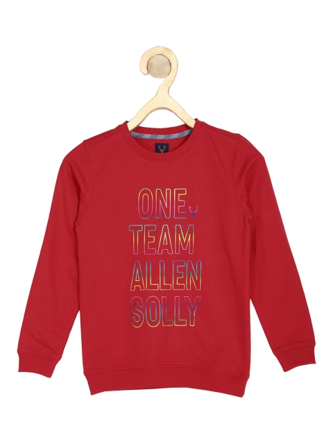 

Allen Solly Junior Boys Red Typography Printed Sweatshirt