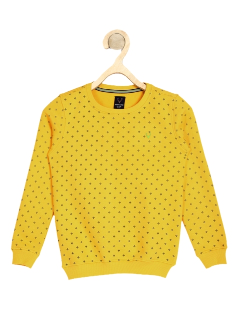 

Allen Solly Junior Boys Yellow Printed Sweatshirt