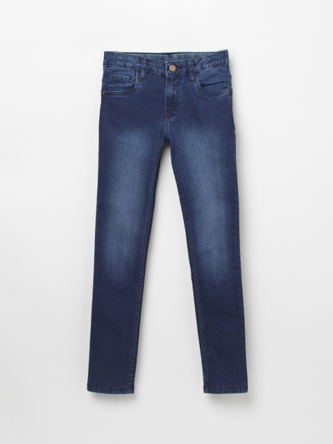 

max Girls Blue Heavy Fade Jeans