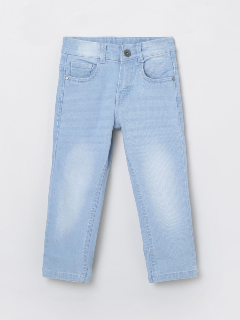 

max Boys Blue Mid-Rise Heavy Fade Jeans