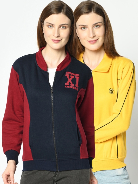 

VIMAL JONNEY Women Navy Blue Sweatshirt
