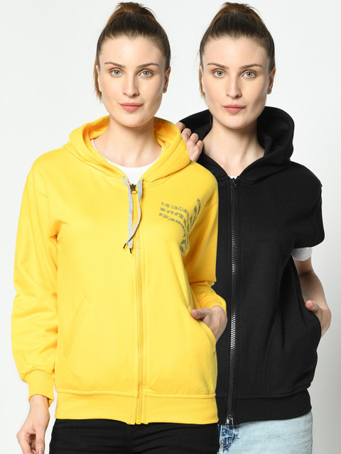 

VIMAL JONNEY Women Yellow Sweatshirt