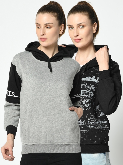 

VIMAL JONNEY Women Pack Of 2 Sweatshirts, Grey