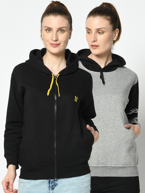 

VIMAL JONNEY Women Pack Of 2 Sweatshirts, Grey