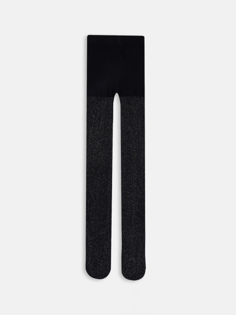 

N2S NEXT2SKIN Girls Black Solid Pantyhose Stockings