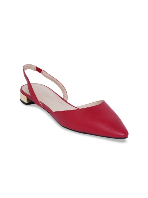 

CHARLES & KEITH Women Red Mules Flats