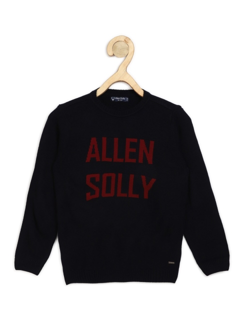 

Allen Solly Junior Boys Black & Red Typography Printed Pullover