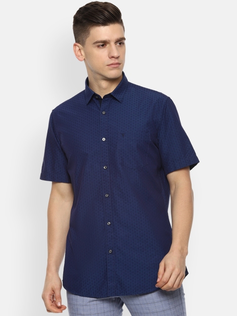 

Van Heusen Sport Men Navy Blue Slim Fit Casual Shirt