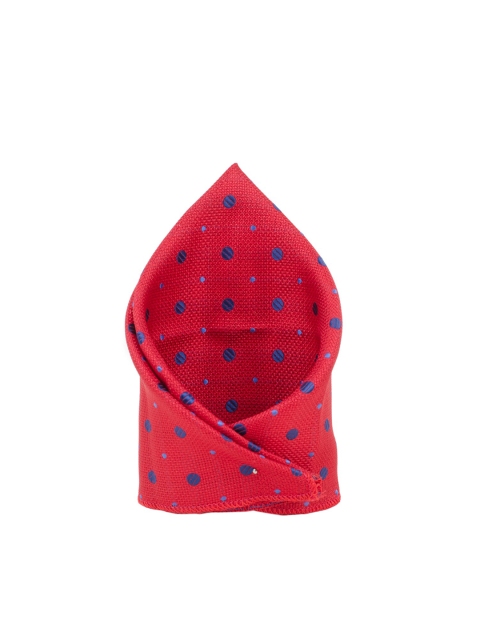 

Tossido Men Red & Blue Printed Pocket Square