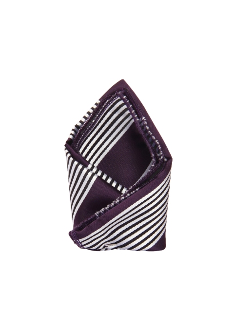 

Tossido Men Purple & White Woven Pocket Square