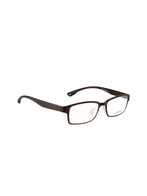 

Gold Berg Unisex Brown & Transparent Full Rim Rectangle Frames