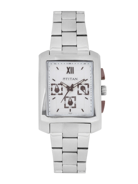 

Titan Men White Chronograph Watch NH1679SM01