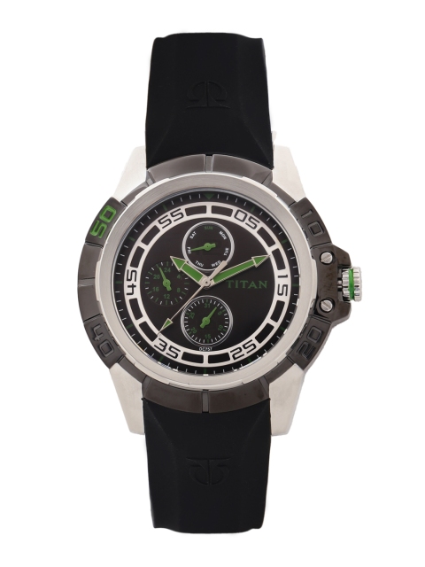 

Titan Men Black Multifunction Analogue Watch 9467KP02J