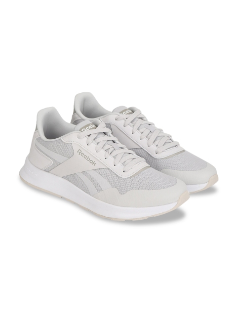 

Reebok Classic Unisex White& Grey Colourblocked Slip-On Sneakers