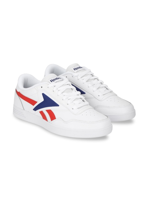 

Reebok Classic Men White Colourblocked PU Sneakers