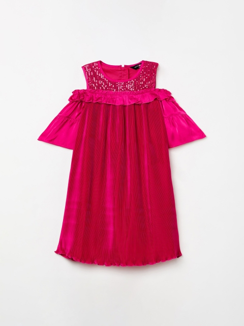 

Pretty Me by Fame Forever Pink Embellished A-Line Dress