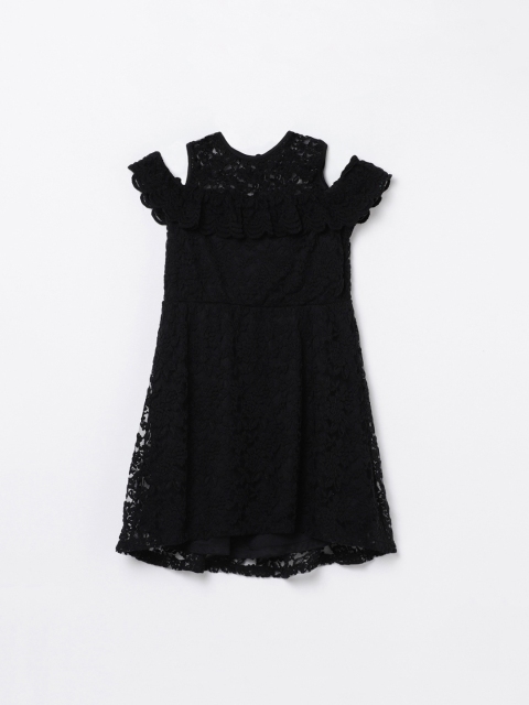 

Pretty Me by Fame Forever Black Lace A-Line Dress