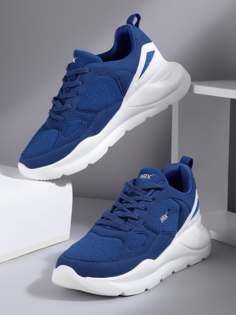 

HRX by Hrithik Roshan Unisex Blue Woven Design Chunky Sneakers