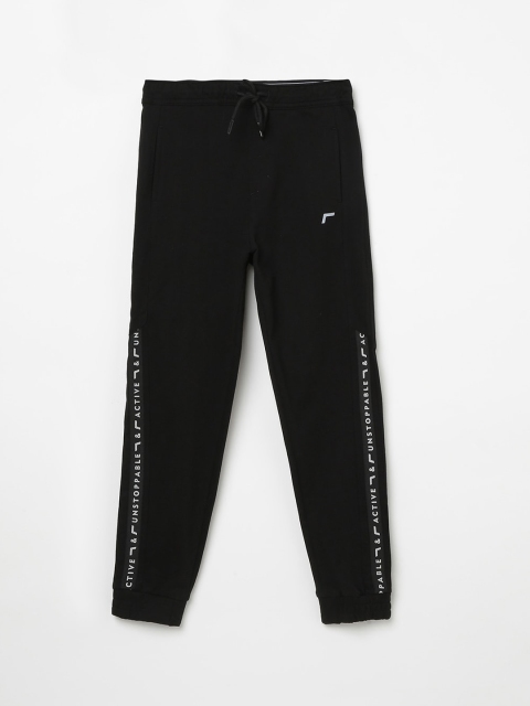 

Fame Forever Active Boys Black & White Solid Joggers