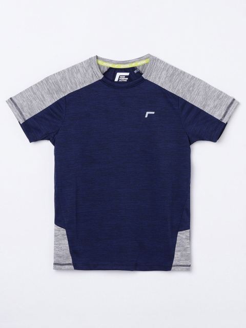 

Fame Forever Active Boys Blue & Grey Colourblocked T-shirt
