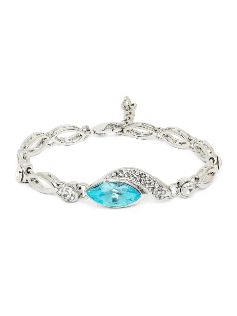 

Mahi Women Silver Crystal Adjustable Bracelet