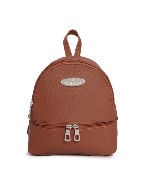 

Fostelo Women Tan Textured Small Backpack