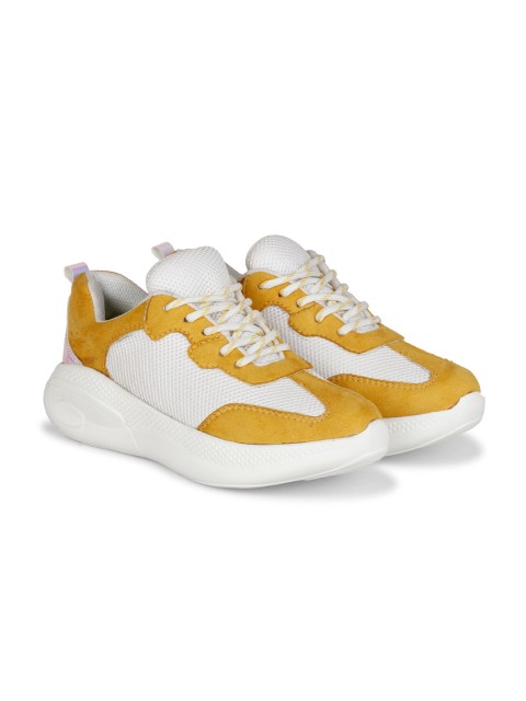 

Denill Women White Mesh Track Running Shoes
