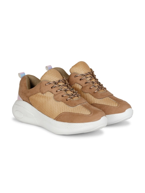 

Denill Women Brown Mesh Track Running Shoes