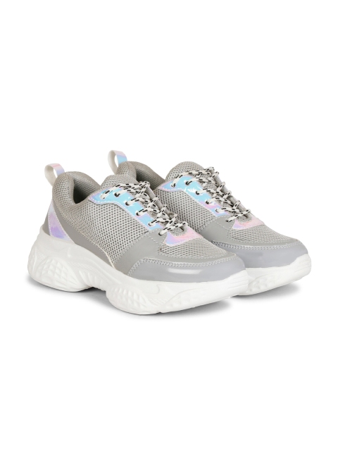 

Denill Women Grey Mesh Running Shoes