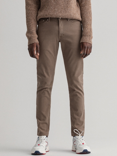 

GANT Men Brown Mid-Rise Slim Fit Jeans