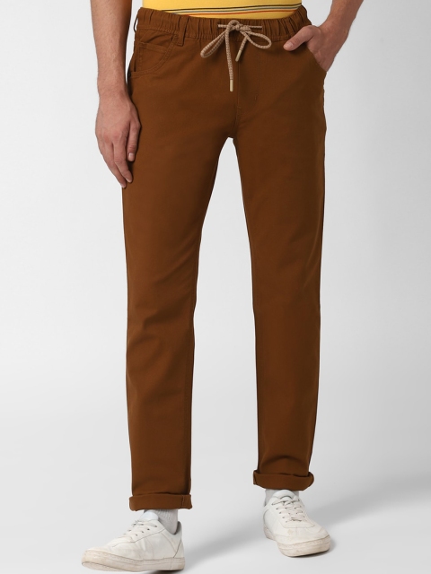

Peter England Casuals Men Brown Slim Fit Chinos Trousers